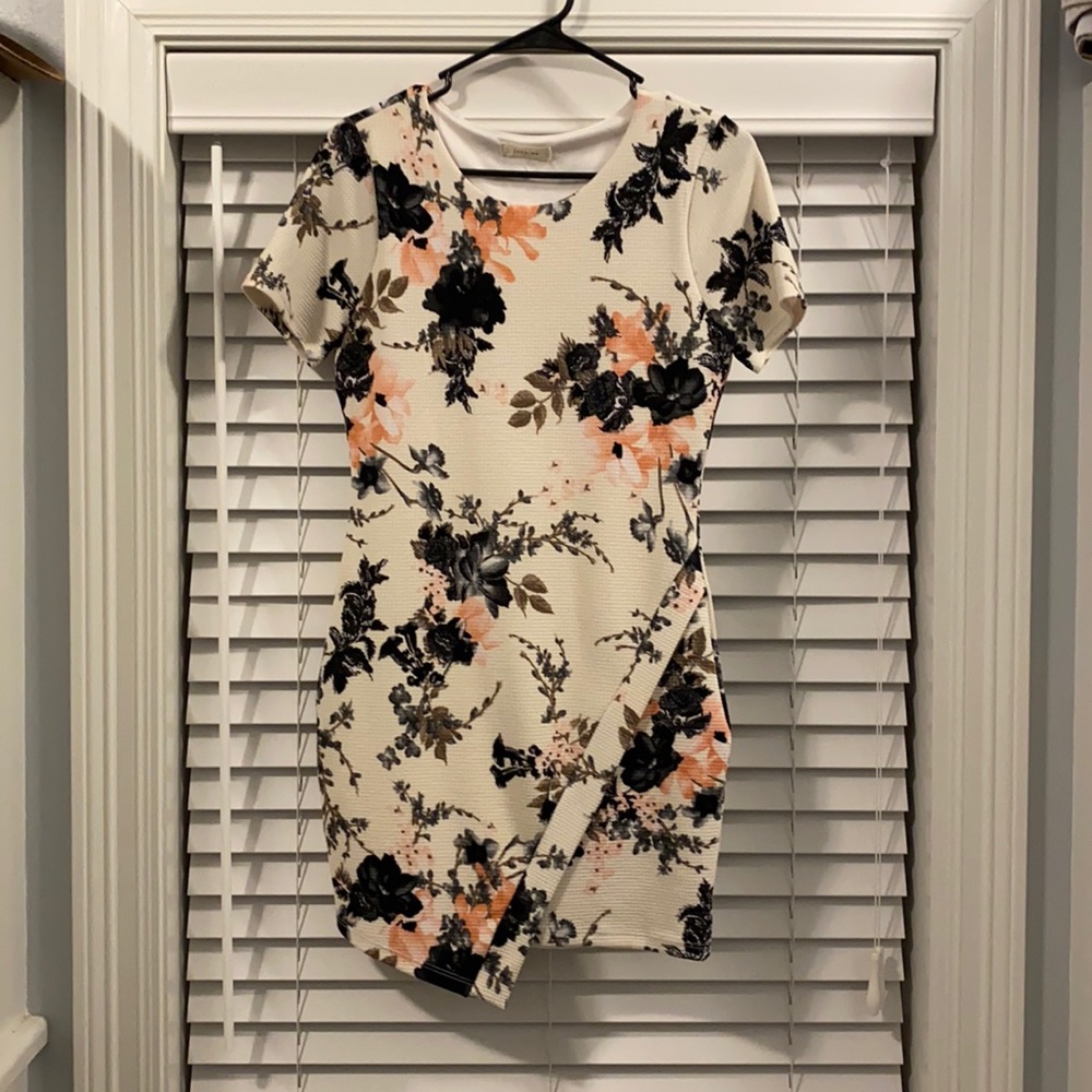 Multi color floral dress. Perfect for weddings & baby showers.